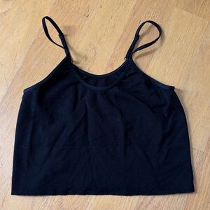 BY ANTHROPOLOGIE Women's Devi Seamless Bra Tank Size L/XL in Black